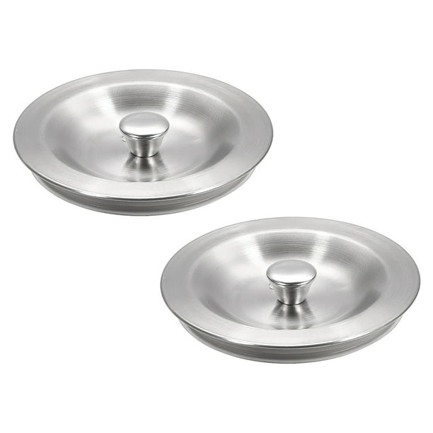 Kitchen Sink Drain Stopper, Rubber Seal 80mm31/8" Stainless Steel