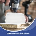 thumbnail image 3 of ETHZZLE Hammer Drill Dust Protector White Dust Collector Cover for Power Tools with Versatile Fit, 3 of 8