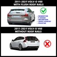 thumbnail image 3 of ROKIOTOEX  Coyote Roof Rack Crossbars for 2011-2025 V60  Silver Crossbars, 3 of 9