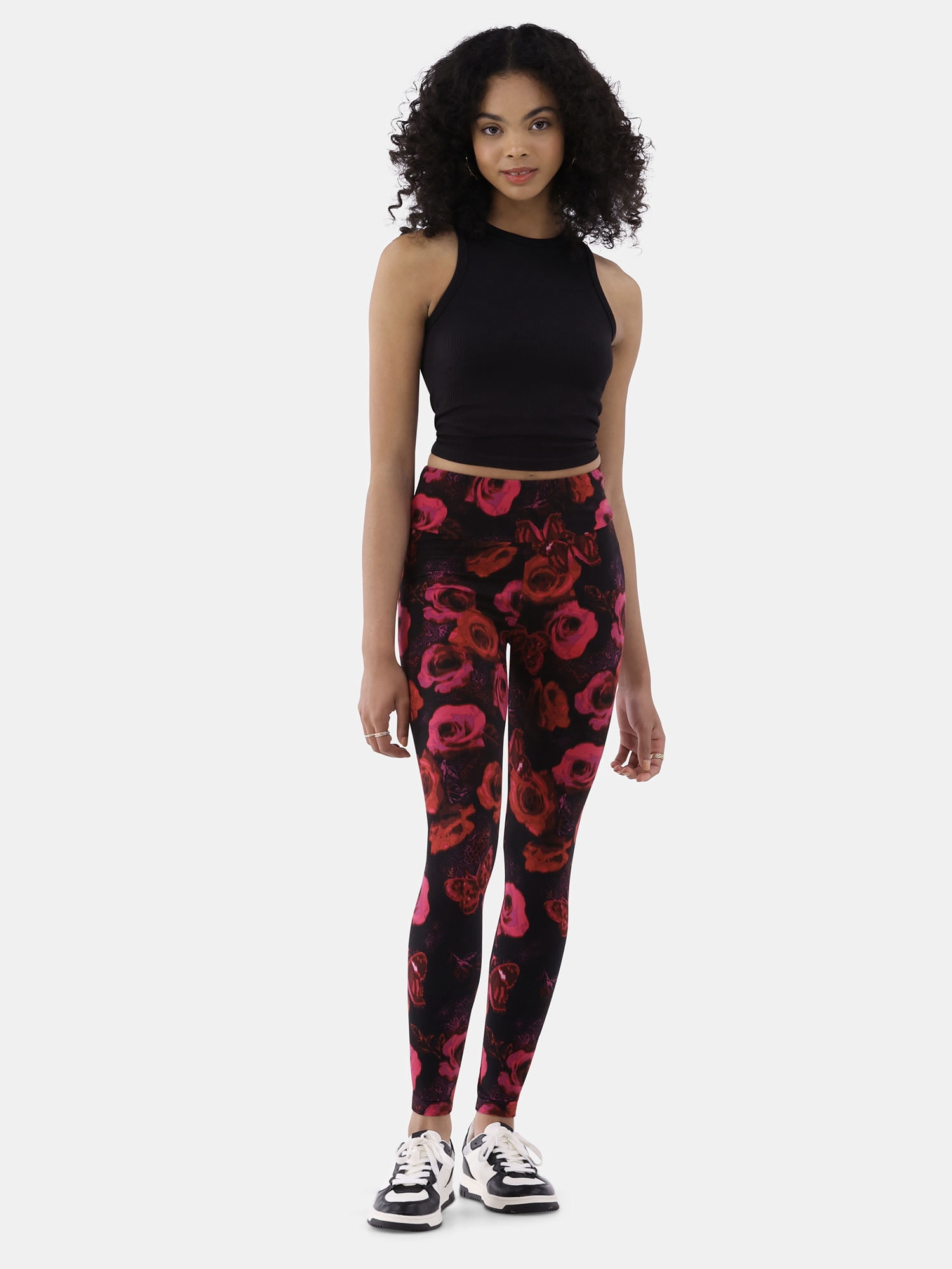 No Boundaries Faux Sueded Ankle Leggings, 27.5”Inseam, 1 or 2-Pack, Women's & Women's Plus Sizes XXS-4X