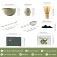 thumbnail image 2 of Matcha Whisk Set,7 Pcs Ceramic Set Includes Matcha Bowl,Matcha Whisk and Holder, Bamboo Scoop, Scoop Rest, Sifter and Tea Towel, Perfect Kit for Matcha lovers, 2 of 8