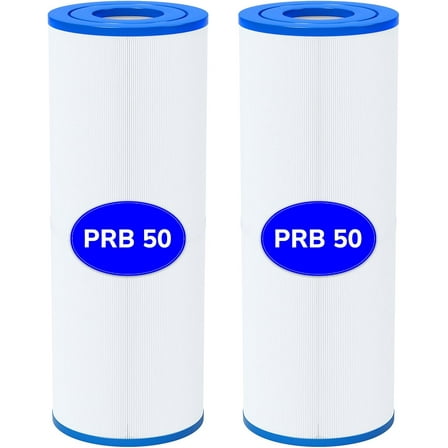 2 Pack 50 sq.ft Spa Hot Tub Filters for Pleatco PRB50-IN, Unicel C-4950, Jacuzzi J210, J220, J235, J245, J275, Filbur FC-2390, 03FIL1600, 373045, 5x13 Drop in Spa Filter