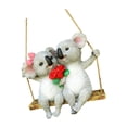 thumbnail image 2 of Koala Adorno de jardín Columpio Pintado Artesanía imaginativa Adorno de estanque Estatua de animal Decoración de patio para patio libre, 2 of 8