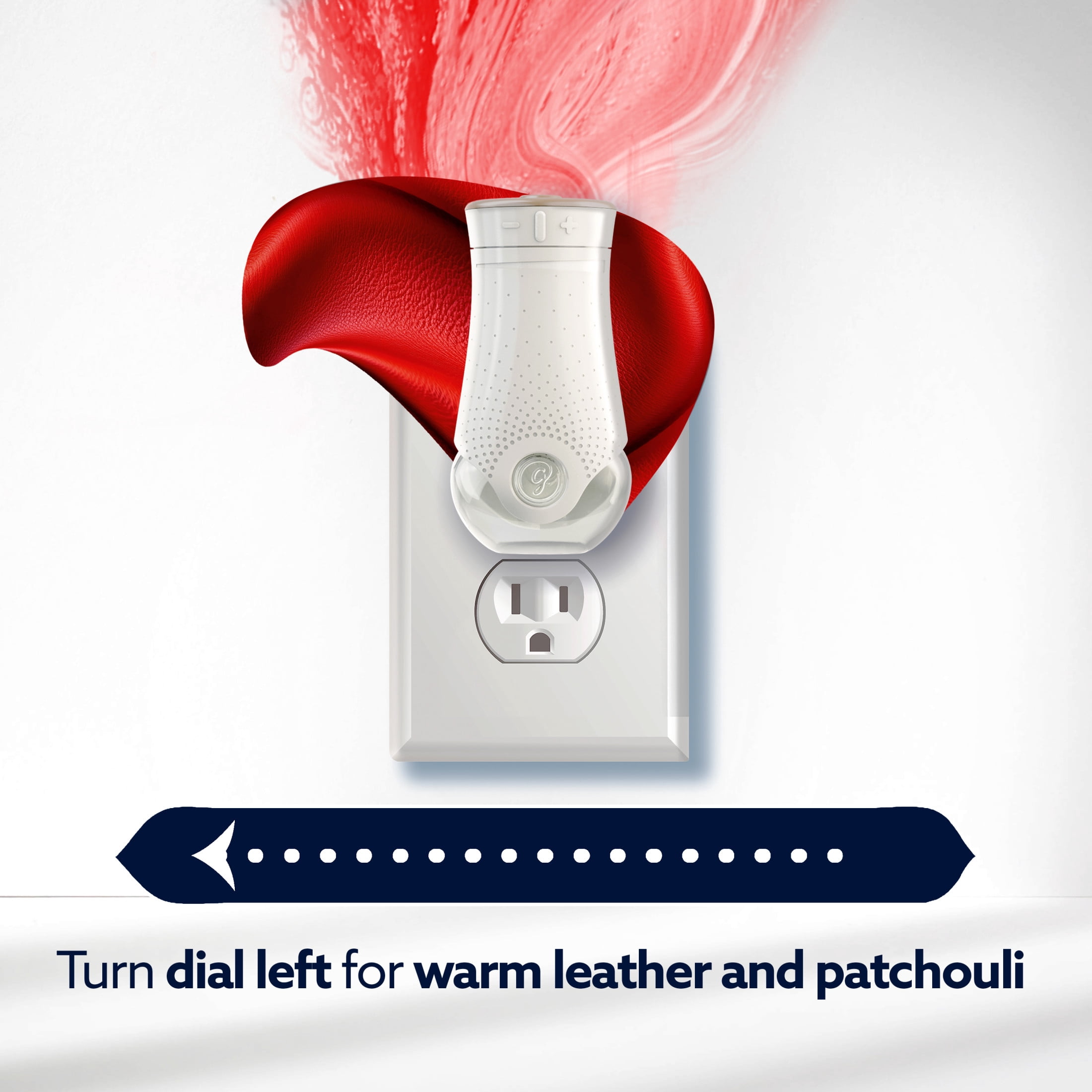 Glade® PlugIns® Refills with CustomScent Technology, Leather & Golden Amber, 2 Refills