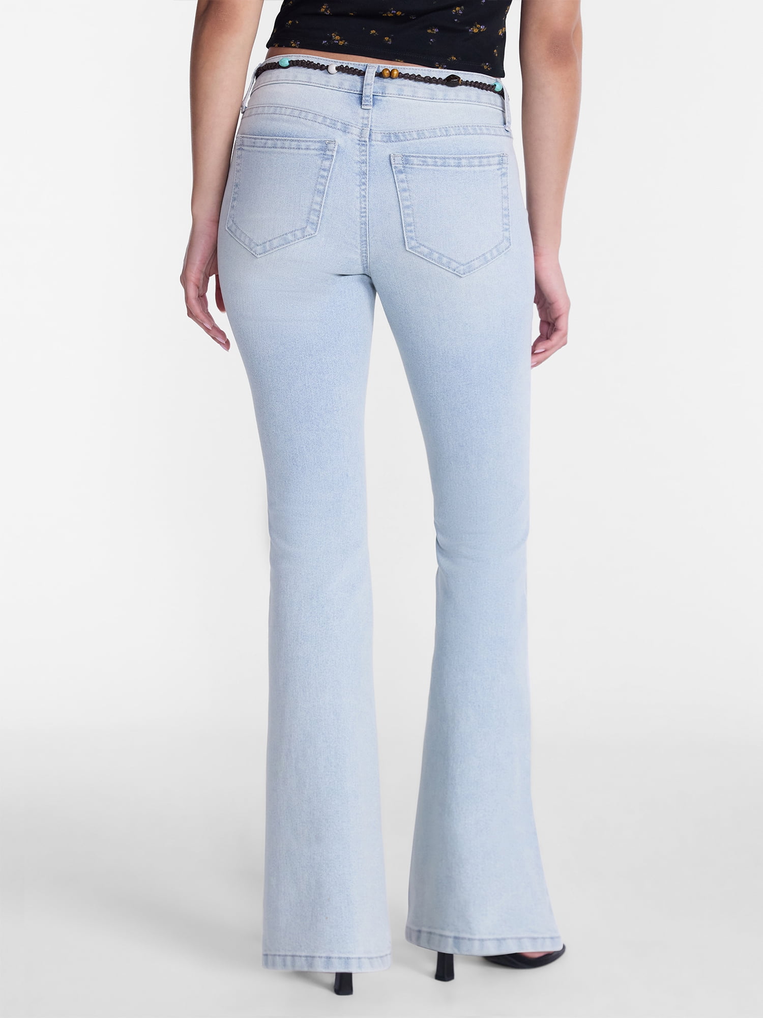 No Boundaries Novelty Stitch Bootcut Jeans, 32.5" Inseam, Women's 00-20