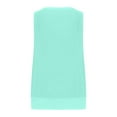 thumbnail image 4 of GaThRRgYP Plus Size Tops for Women,Womens Blouses Plus Size,Women's Summer Casual Solid Color Round Neck Sleeveless Tops Loose Blouses, 4 of 6