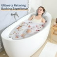 thumbnail image 2 of Bath Cushion, Full Body Bathtub Pillow with 160 Suction Cups, Bath Mat for Head and Neck Support, with Laundry Bag (Dark Gray, 51.2" x 16.2"), 2 of 12