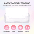 thumbnail image 6 of Beauticom Round Style Business Card Holder Organizer Stand Display for Offices, Receptionist, Salons, and Businesses (Clear, 1 Piece), 6 of 8