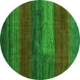 thumbnail image 1 of Ahgly Company Indoor Round Abstract Green Contemporary Area Rugs, 8' Round, 1 of 1