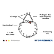 Herm Sprenger Stainless Steel Prong Collar with O ring
