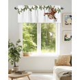 thumbnail image 6 of Monkey Animal Valances for Windows Vine Monkeys Cartoon Decoration Valance Rod Pocket Light Filtering Short Window Treatments Curtains for Kitchen Bathroom Living Room Bedroom, 1 Panel, 42 x 12 Inch, 6 of 7