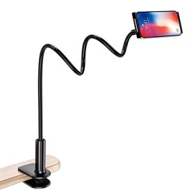 Atzeste Gooseneck Phone Holder for Bed, 39inch Lazy Phone Stand  Flexible 360&deg; Adjustable Long Arm Phone Mount for Desk/Bedroom/Kitchen, for 4.0-6.7'' Cellphone