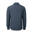 thumbnail image 3 of Men's-Cutter & Buck  Anthracite LA Galaxy Big & Tall Rainier PrimaLoft Eco Insulated Full-Snap Quilted Shirt Jacket, 3 of 3