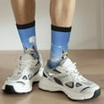 thumbnail image 6 of Xecao Blue Sky Dog Pattern Sport Socks for Women and Men Crew Socks Sporty Calf Socks Casual Socks, 6 of 6