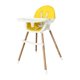 thumbnail image 1 of Silla alta para bebé CUTICAT silla de comedor para bebés para niños pequeños ajustable Amarillo, 1 of 8