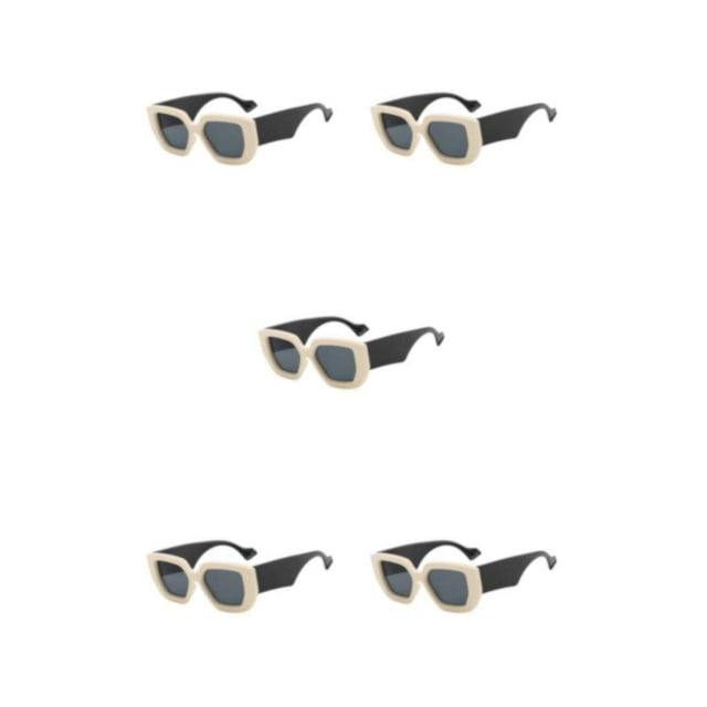 tamizeot Reader Glasses Large Frame Reading Eyewear Lens Square Design Transparent Computer Sweet Gift Type 1 5Set