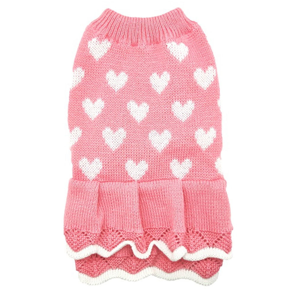 Cozy Poinsettia Ruffle Dog Shirt (sleeves or sleeveless)