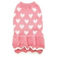 thumbnail image 1 of Navidad Año Nuevo Ropa para perros mascota Pink Love Dog Sweater482, 1 of 5