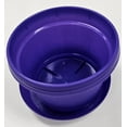 thumbnail image 2 of Austin Planter 12 Inch Flower Pot with Saucer Purple Colored Polypropylene (5 Pack) Made in USA, 2 of 9