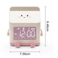thumbnail image 6 of Riguas Alarm Clock Digital Clock Milk Box Shape Clock Children Wake Up Clock Rechargeable Countdown Legible Large Screen Multifunctional Bedroom Alarm Clock, 6 of 6
