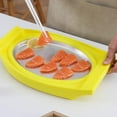 thumbnail image 3 of simhoa Instant Ice Cream Maker Pan Roll DIY Frozen Yogurt Making Tray Yellow, 3 of 7