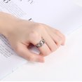 Xinwennn Men And Women Open Ring Braided Rope Shape Vintage Ring Cutout
