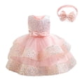thumbnail image 3 of Lolanta Baby Girl Pageant Dress Sequins Princess Dress Toddler Flower Wedding Birthday Party Gown Dresses 12 Months-4 Years, 3 of 5