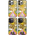 thumbnail image 3 of Magnetic Case for iPhone 14 Pro Max, 10ft Military-Grade Protection, Compatible with Magsafe, Shockproof Phone Case for iPhone 14 Pro Max - 70's Psychedelic Groovy Art - Clear Black, 3 of 7