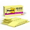 Post-it Super Sticky Dispenser Pop-up Notes, 3 in x 3 in, Canary Yellow, 12 Pads
