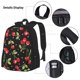 thumbnail image 3 of Easygdp Sweet Red Cherry Mochila para Niños y Niñas con Set de Caja de Almuerzo y Estuche para Lápices 3 en 1, Mochila Escolar Estampada para Adolescentes, 3 of 7