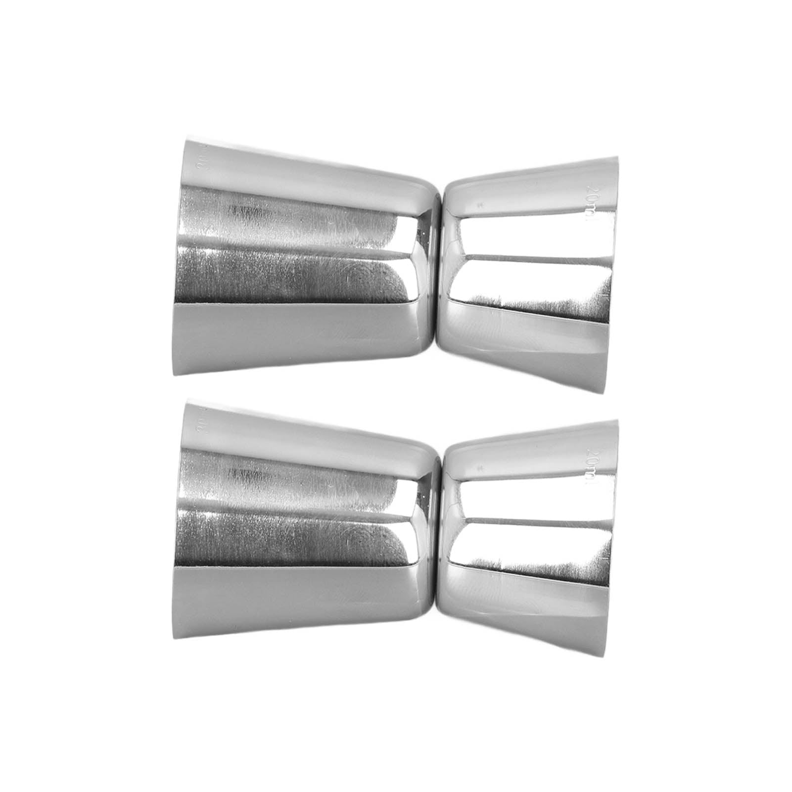 FAGINEY Drink Mixer Set,Cocktail Shaker Double Headed Cup Straight Edge