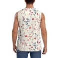 thumbnail image 4 of Fotbe Wildflower Watercolor 3 Men's Camiseta sin Mangas Estampada para Hombres, Playera Casual para Gimnasio, Entrenamiento, Playa-XX-Large, 4 of 7