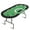 Green Plastic Cup, variant on Kojooin Oval Poker Table with 9 Cup Holders, Blackjack Gaming Table with Water-Resistant Cushioned Rail, Octagon Poker Table with Collapsible Legs
