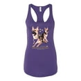 thumbnail image 2 of If It's Not a German Shepherd It's Just a Dog Gift | Womens Dog Lover Jersey Racerback Tank Top, Purple Rush, Medium, 2 of 3