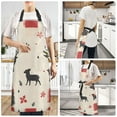 thumbnail image 2 of Yayeee Chief Kitchen Apron with Pockets for Cooking Water Resistant Unisex Adjustable Neck Strap, Christmas Forest, 2 of 7