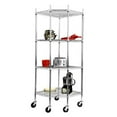 thumbnail image 4 of TRINITY EcoStorage® 4-Tier Corner Shelving Rack w/ Wheels, 4 of 4