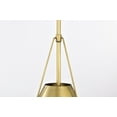 thumbnail image 3 of Nuvo Lighting Adina 1 Light Small Pendant - Natural Brass Finish - Natural Brass, 3 of 16