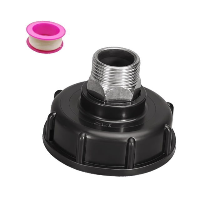 davian Adaptateur de Réservoir IBC Fourre-Tout Drain Raccord Pièces Remplacement Raccords Maison Équipement Polyvalent Fournitures pour Connecteur Tuyau de Jardin 6 Points