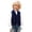 Navy, variant on Boys Formal Suit Vest Solid Dress Sleeveless Open Front Waistcoat Vest Jacket Coat