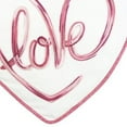 thumbnail image 4 of 15" X 16" White And Rose Love Heart Throw Pillow With Embroidery, 4 of 6