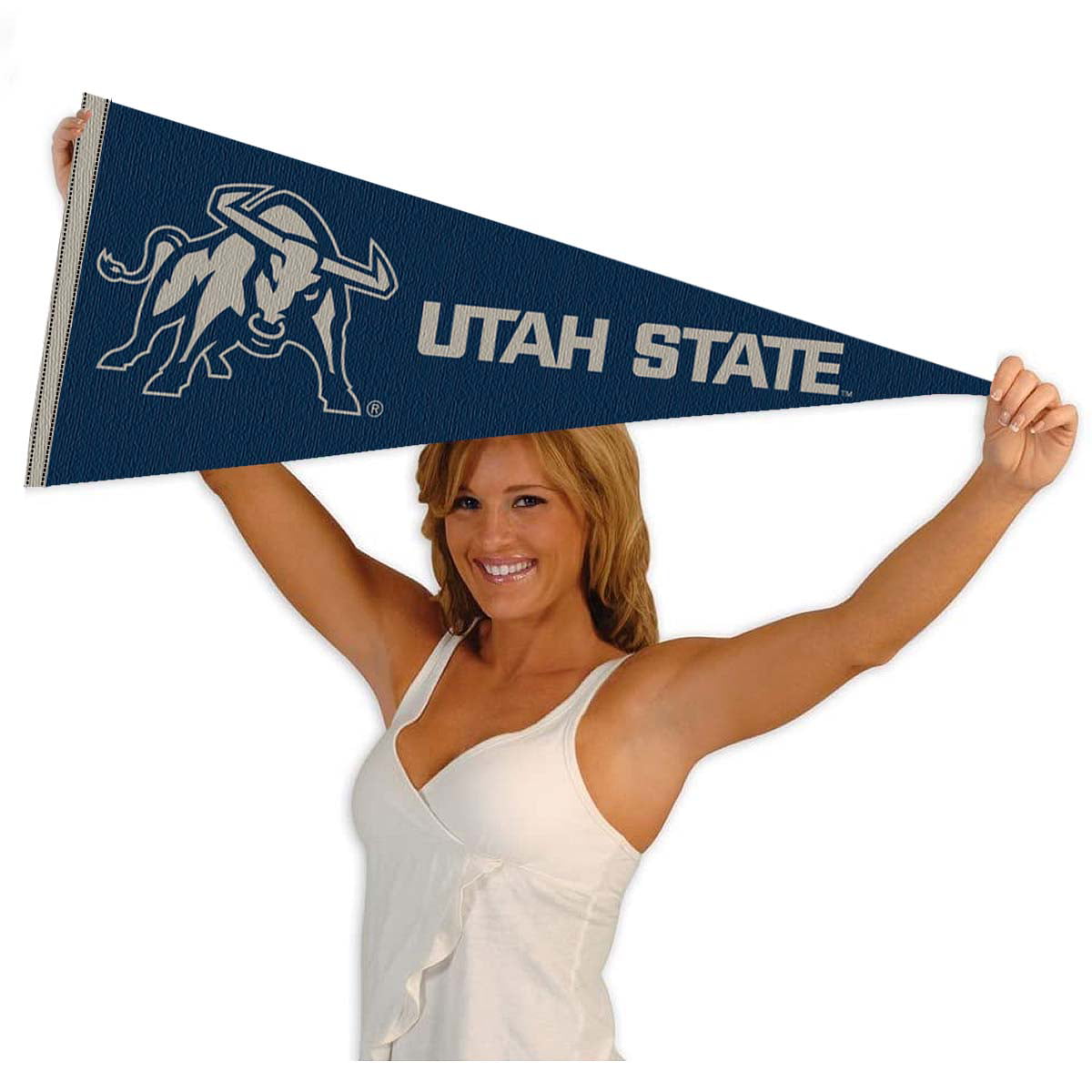 Utah State Aggies 12" X 30" Big Blue Pennant