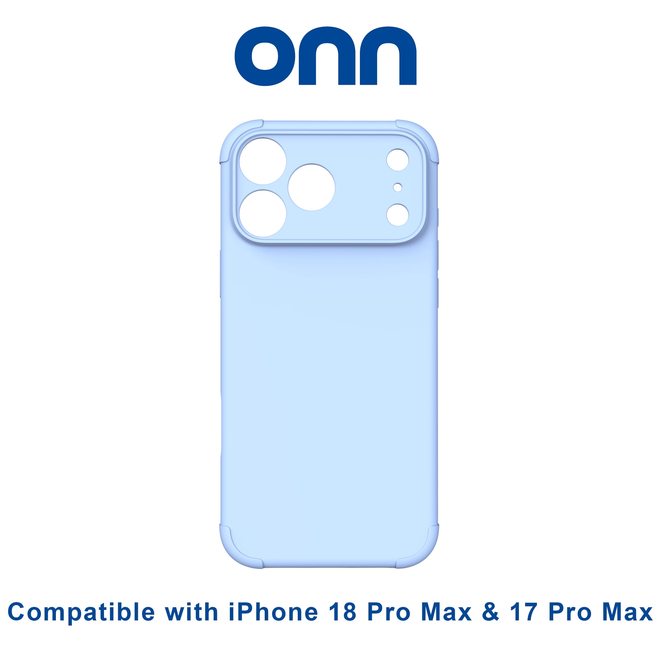 onn iPhone 18 Pro Max and iPhone 17 Pro Max Phone Case with MagSafe, Blue