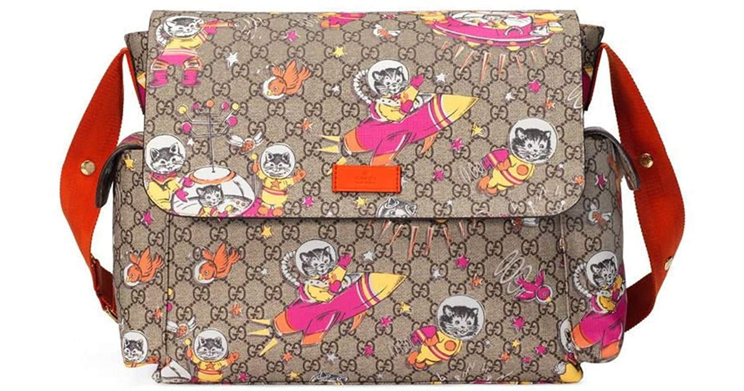 pink gucci diaper bag