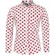 thumbnail image 1 of Camisa de hombre con lunares, camisas hawaianas de manga larga, camisa de moda para hombre y mujer, blusa con solapa, ropa para hombre, blusa cubana de un solo pecho, 1 of 6