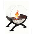 thumbnail image 4 of Semi-Circular Glass Tabletop Fireplace, Smokeless Firepit Outdoor, Mini Fire Pit  with Carry Bag for Camping Backyard Patio Garden Picnic, 4 of 6