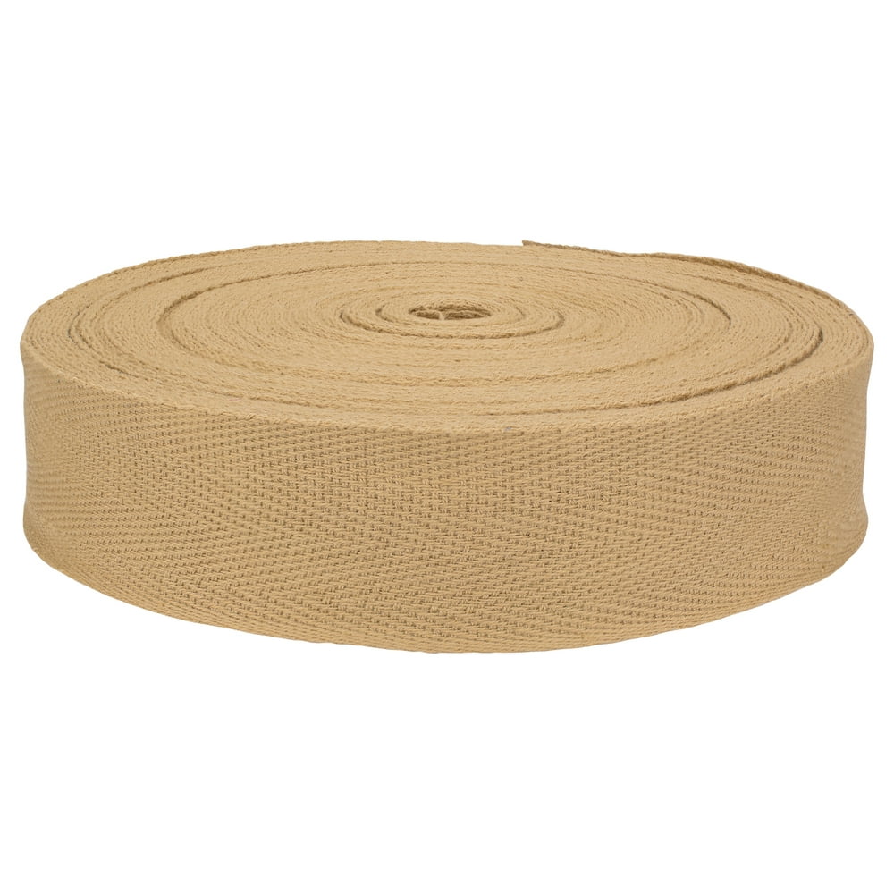 1 1/4 Inch Tan Herringbone Cotton Binding Tape Closeout