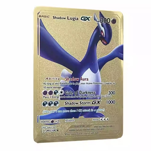 Diy Vmax Charizard Metal Card Self-Control Ptcg Collect Signature Trading Flash Card Anime Cartoon Gift