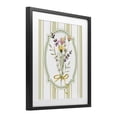 thumbnail image 4 of Wildflowers Bouquet Classic Stripes Black Framed Print Under Glass, design by Adonna Ebrahimi, 4 of 10