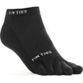 thumbnail image 4 of FUN TOES 3 Pairs Men's Cotton Toe Socks - Breathable Mesh, Barefoot Running, Shoe Size 6-10, 4 of 5