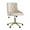 Beige, variant on Velvet Swivel Office Desk Chair with Wheels, Height Adjustable Task Chair with Gold Base, Upholstery Makeup Vanity Chair with Button Tufted Back for Teens Women Girls, Beige